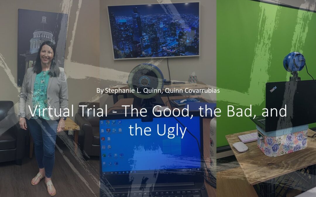 Virtual Trial – The Good, the Bad and the Ugly – by Stephanie L. Quinn